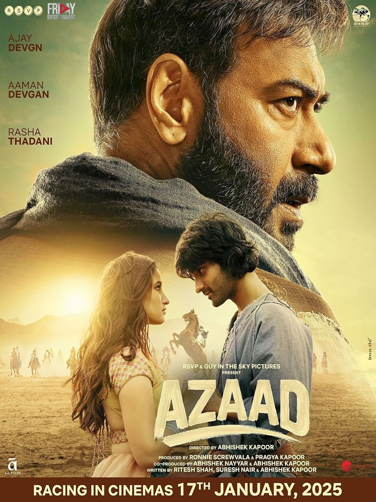 Download Azaad (2025) Hindi Movie WEB-DL || 480p [450MB] || 720p [1.2GB] || 1080p [2.6GB]